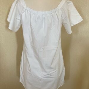 NWT Banana Republic white A line dress Size Small Petite